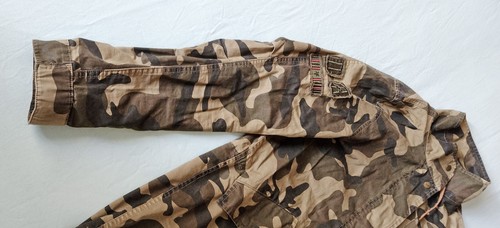 Bershka giacca Donna Stile Mimetico Militare Sahariana Tg. M - Foto 6 di 18