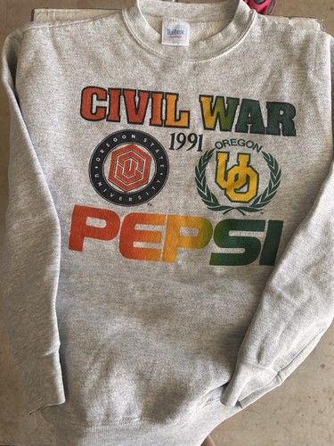 Vintage Tultex Civil War 1991 Oregon vs Oregon State Sweatshirt