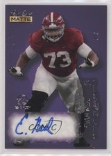 2022 MATTE Chase Purple Holo-Lux - Sparkle Holo Foil 2/2 Evan Neal Auto 0m4x