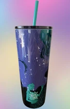 STARBUCKS 2025 PURPLE/GREEN SIREN/MERMAID, 24 oz SS VENTI TUMBLER COLD CUP