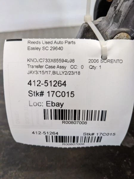 Transfer Case Automatic Transmission Fits 05-09 SORENTO 807008 - Image 2 of 4