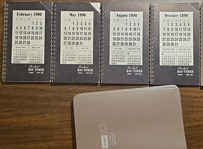 Day-Timer Week-At-A-Glance Academic Weekly Pocket Planner 1991-1992