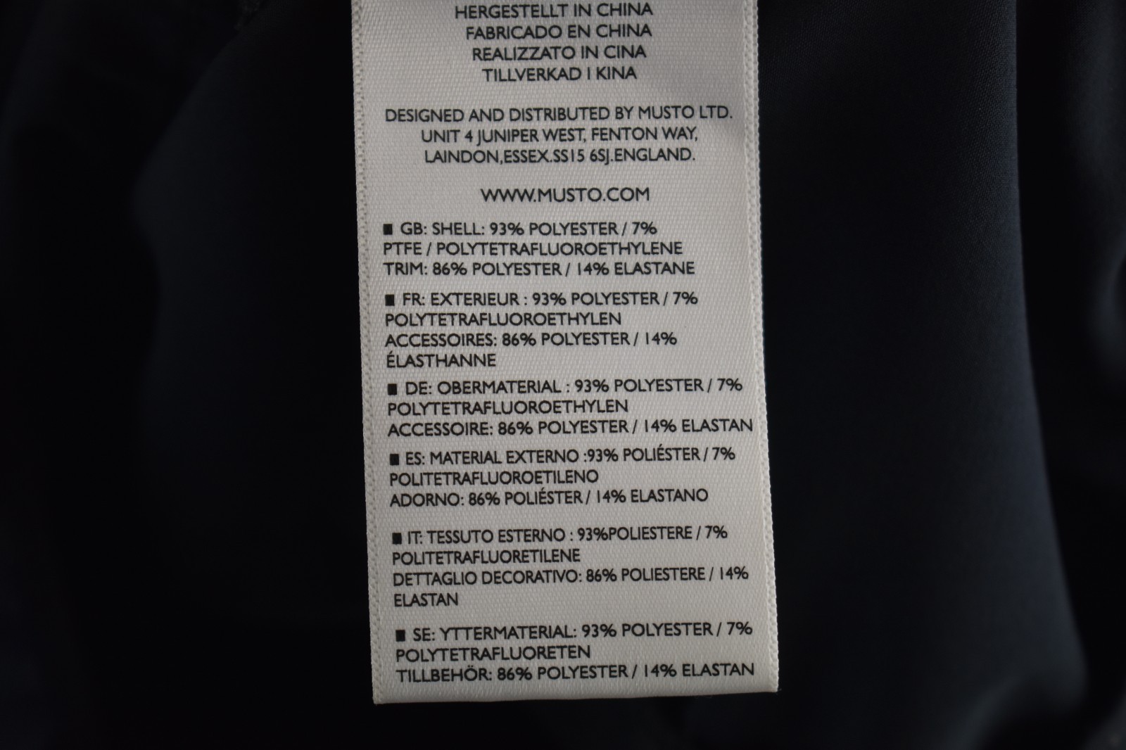 Musto Evolution Softshell Blue Zip Mens Anorak Ja… - image 6