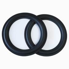 6 Inch / 156mm Rubber Speaker Foam Edge Surround Rings Repair Black 2 PCS
