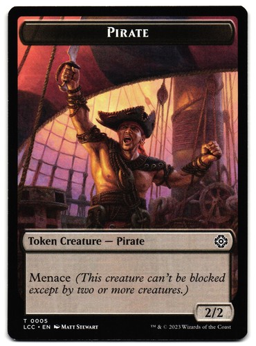The Monarch // Pirate Double-Sided Token 18 // 5 - Casi nuevo - Commander: The Lost Cave - Imagen 2 de 2