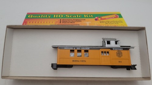 Kit Roundhouse 03767 escala HO D y RGW 34' Overton Drivers Caboose #011 | Condition: New