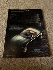 Vintage 1990 MAZDA MIATA CONVERTIBLE SPECIAL EDITION Print Ad DARK GREEN