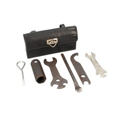 Simson Mofa SL1 Werkzeugtasche schwarz 1 Verschluss gepackt DDR-Originalteil