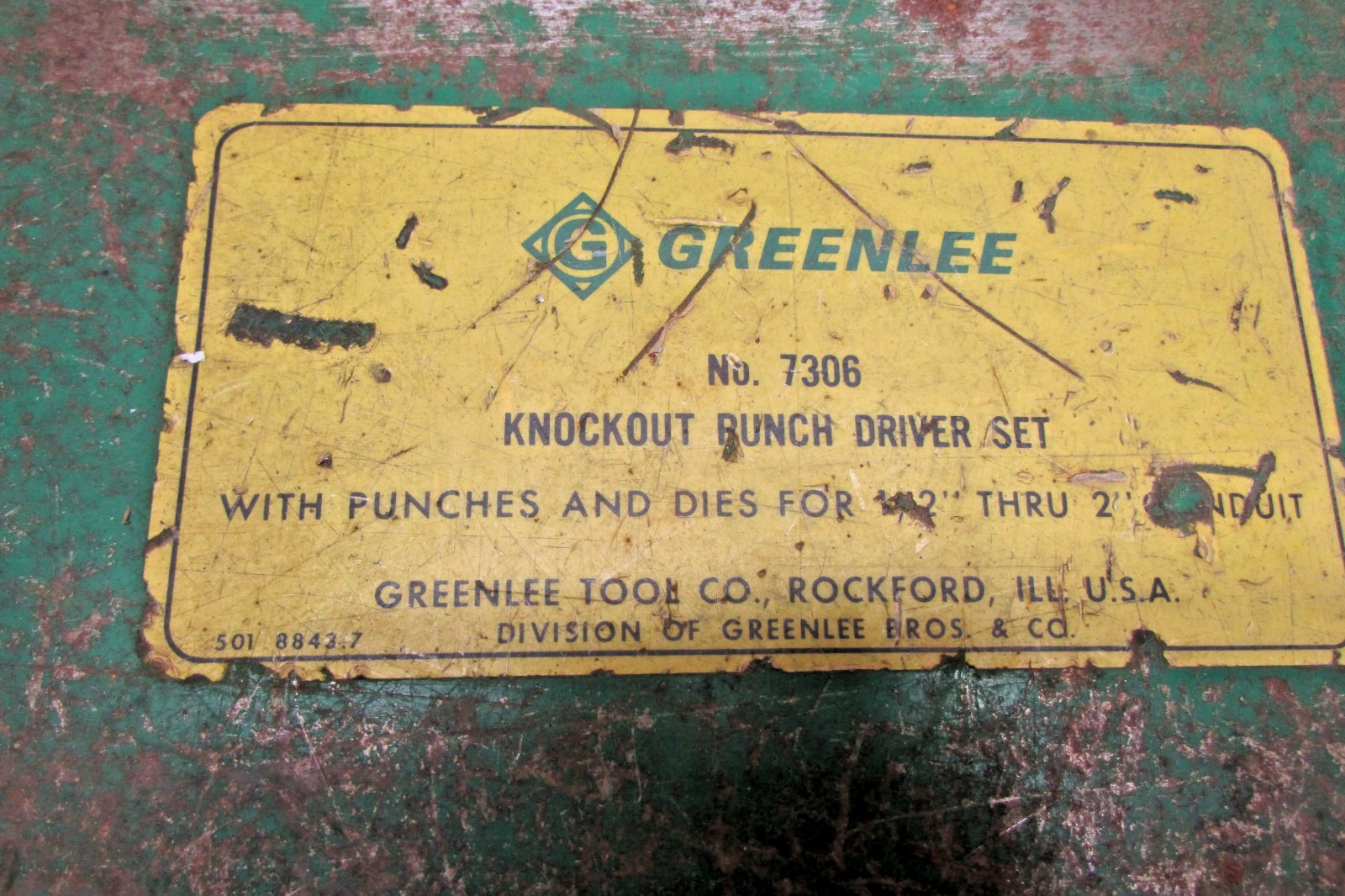 Greenlee 7306 Knockout Punch Driver Set