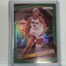 2024 Panini Prizm WNBA Angel Reese #5 Chicago Sky Green Prizm Card