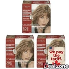 3 x L’Oreal 7.0 Biscotti Dark Blonde Couleur Experte Express Hair Color