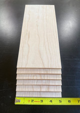 6 pieces 16 x 5 x 1/4" thin stock kiln dried surfaced 2 sides cherry lumber