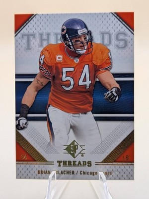 2009 SP Threads Football Brian Urlacher football card #13 Chicago Bears HOF
