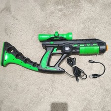 Original Xbox Silent Scope Light Rifle, Pelican PL-2038 Black & Green, Clean