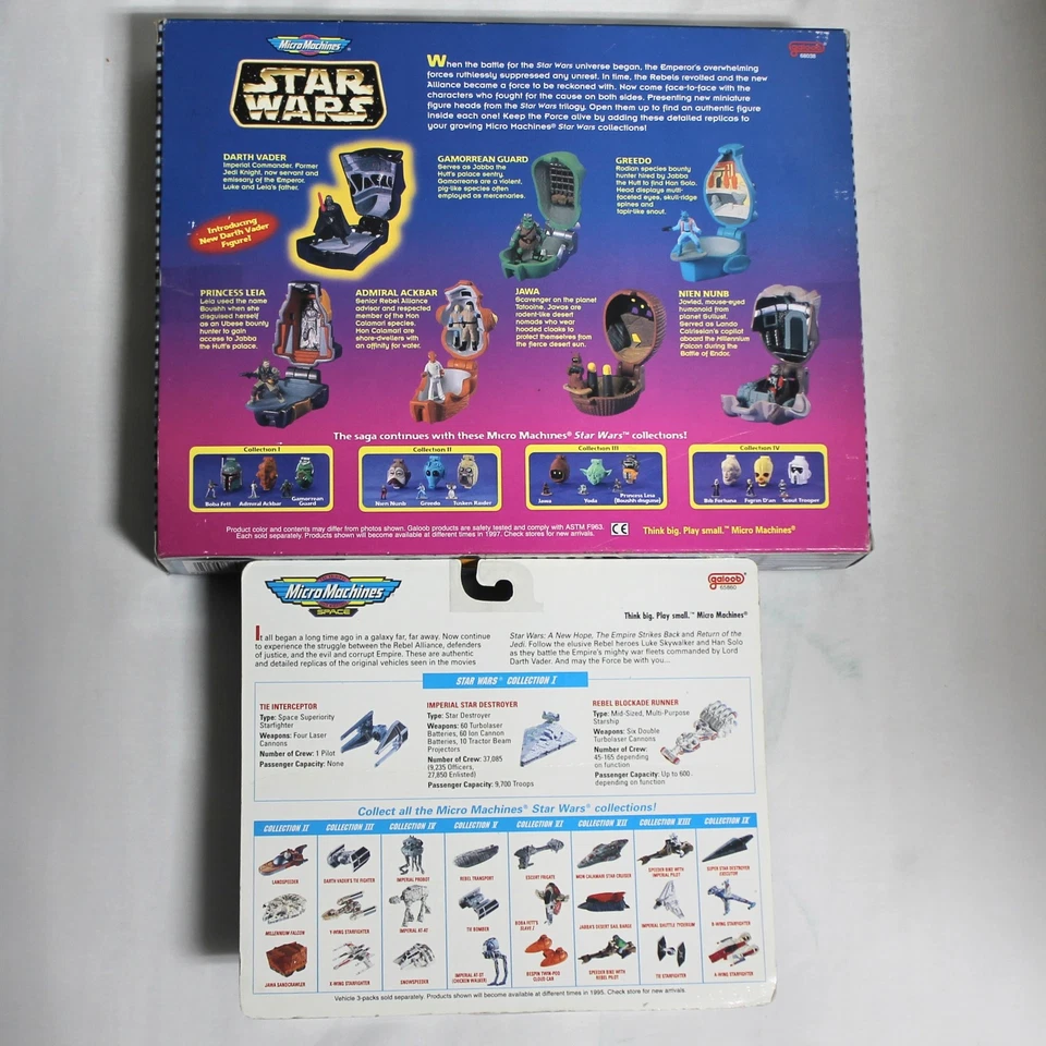 Lote de 2 Micro Máquinas: Juguetes Miniatura Star Wars Foto 4 de 4