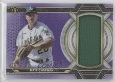 2021 Topps Triple Threads Single Jumbo Relics Amethyst 8/36 Matt Chapman q3o