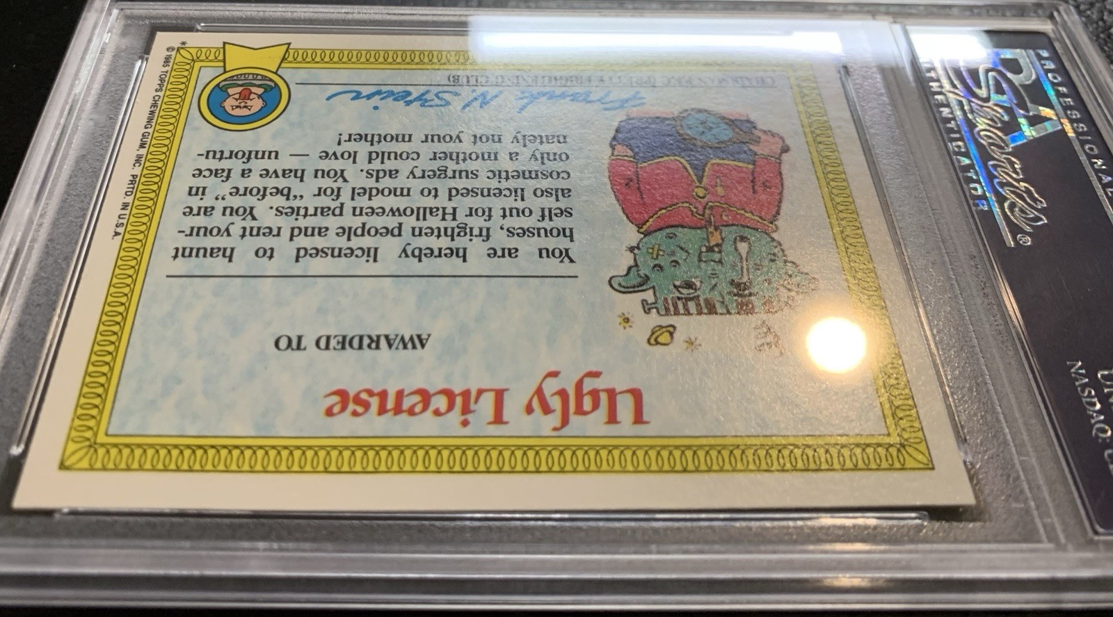 1985 Garbage Pail Kids Run Down Rhoda 31a PSA 10 GEM MINT-RARE GLOSSY CARD!! TWT view 9
