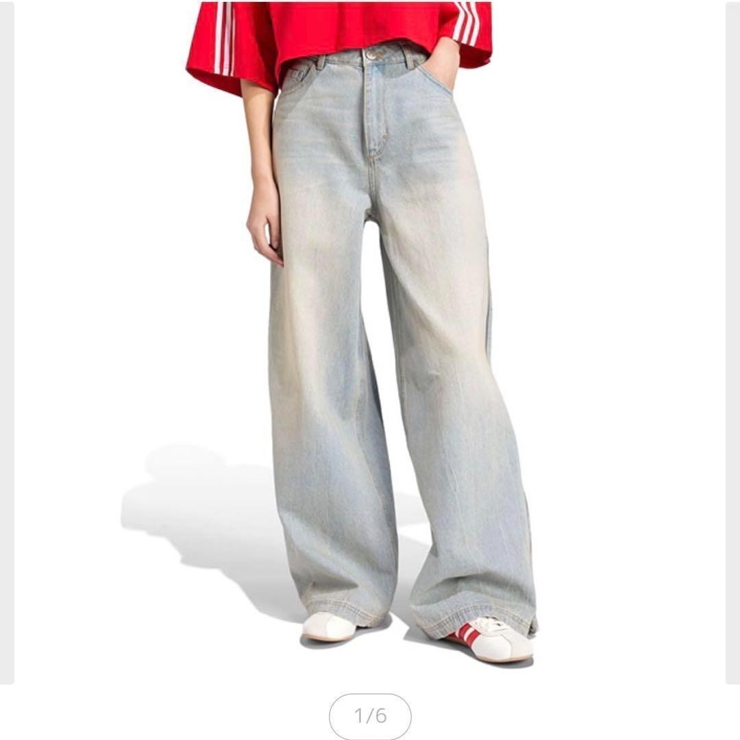 Adidas Women S Denim Zip Pant Pants 28 Jx9210 Limited