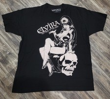 t-shirt uomo kreepsville 666 elvira padrona del buio fumetto pinup teschio XXL 