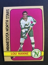 1972-73 Topps Hockey Lou Nanne Minnesota North Stars Card #93