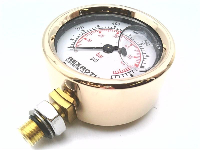 Bosch Rexroth R978886007 Hydrulics Pressure Gauge 1000PSI 2 1/2/1000PUA31-11A