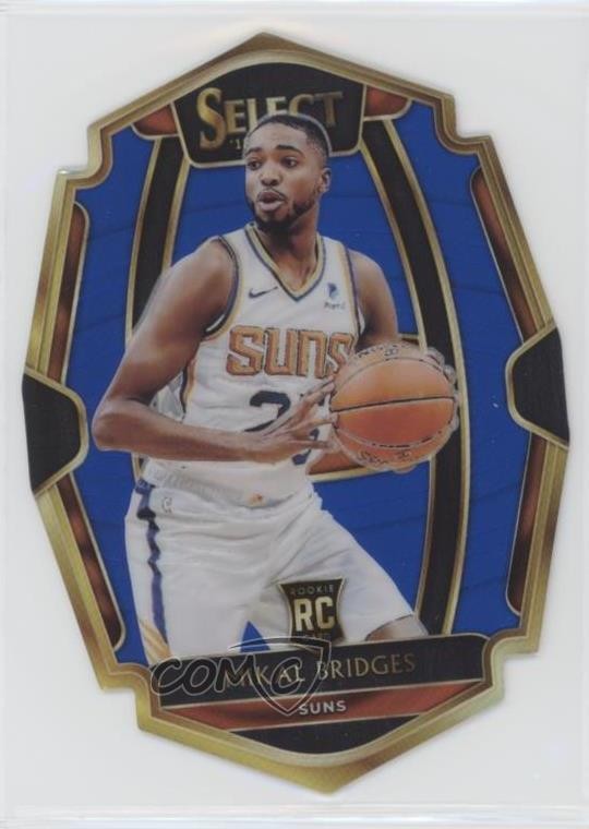 2018-19 Panini Select Premier Level Blue Prizm 182/249 Mikal Bridges #192 7i2