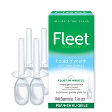 Fleet Liquid Glycerin Suppositories 30 Ounce Fast Constipation Relief 15 Minutes