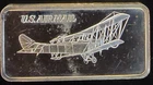 1974 US Airmail World of Flight Hamilton Mint Bullion-0.999 Silver 1 Oz Art Bar