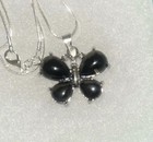 Gothic Onyx butterfly Sterling Silver 24” Necklace — photo 4