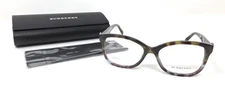 BURBERRY Women's Eyeglasses w/Demo Lenses BE2252, Green/Blue Havana NEW