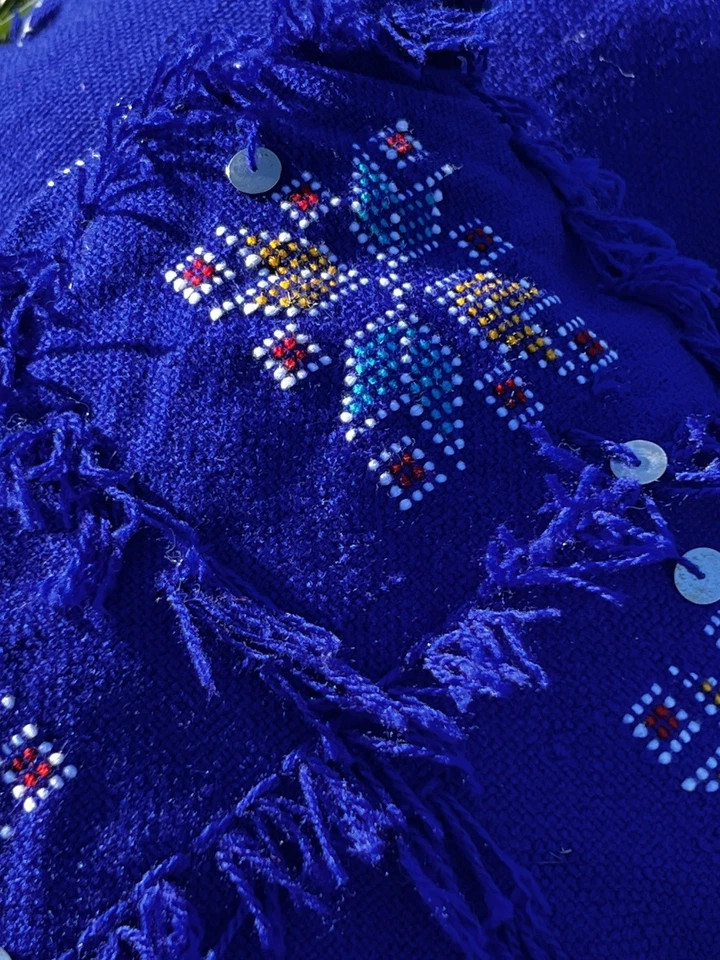 Decorative Pillow Handwoven Bohemian Throw Pillow - Image 3 of 4