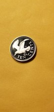 1973 Barbados 10 Cents Gem Proof Coin Idbn1.