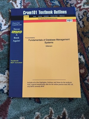 Study guide for Fundamentals of Database Management Systems by Gillenson
