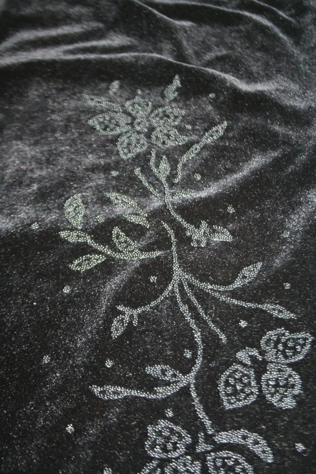 Antigo Vestido Top de Malha Frisado Veludo Preto Plus Size 18W Festa Coquetel Formal EUA - Imagem 3 de 4