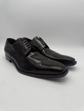 BRAND NEW Mezlan 1968 Duke Cap Toe Oxfords Shiny Dark Brown Leather Size 10