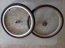 Old School Araya 20x1.50 Wheel Set 36 Spoke with Cheng Shin Comp III - Joy Tech