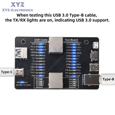 Multi-functional Data Cable Tester USB3.0 Quick detector Data Line Test Module
