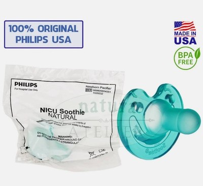 NICU Soothie Pacifier Newborn Notched Natural Scent Baby Soother BPA Free