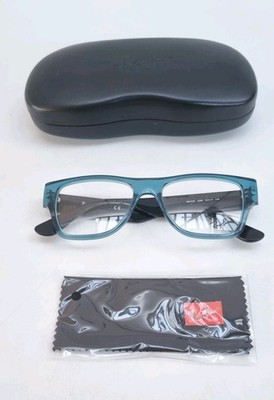 Ray Ban Brille Brillengestell RB7028 Unisex Blau Schwarz 5395 Vollrand Kunststoffgestell.