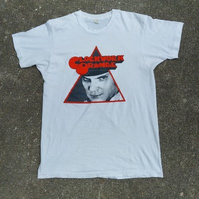 Vintage 80s A CLOCKWORK ORANGE T-SHIRT XL Screen Stars Kubrick Movie Promo