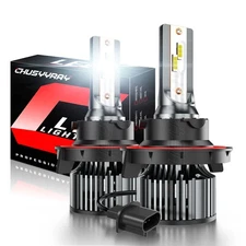 2x H13 9008 LED Headlight Bulbs High Low Beam for Polaris General 1000 2016-2019