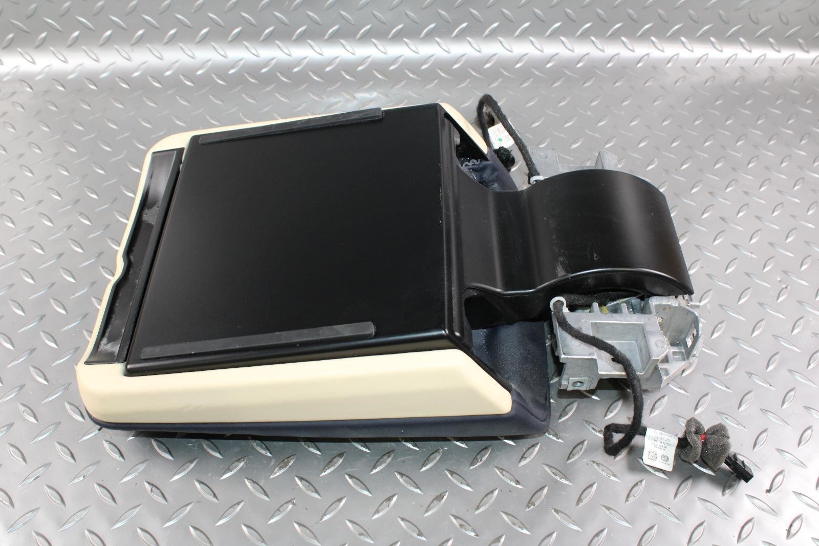 19-24 Continental GT Gtc Flying Spur Imperial Blue Beige Leather Armrest Lid OEM