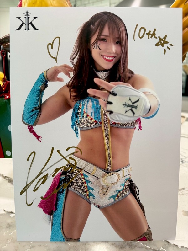 2023 STARDOM Kairi Sane Autographed Portrait NJPW WWE AEW Marigold NXT Asuka