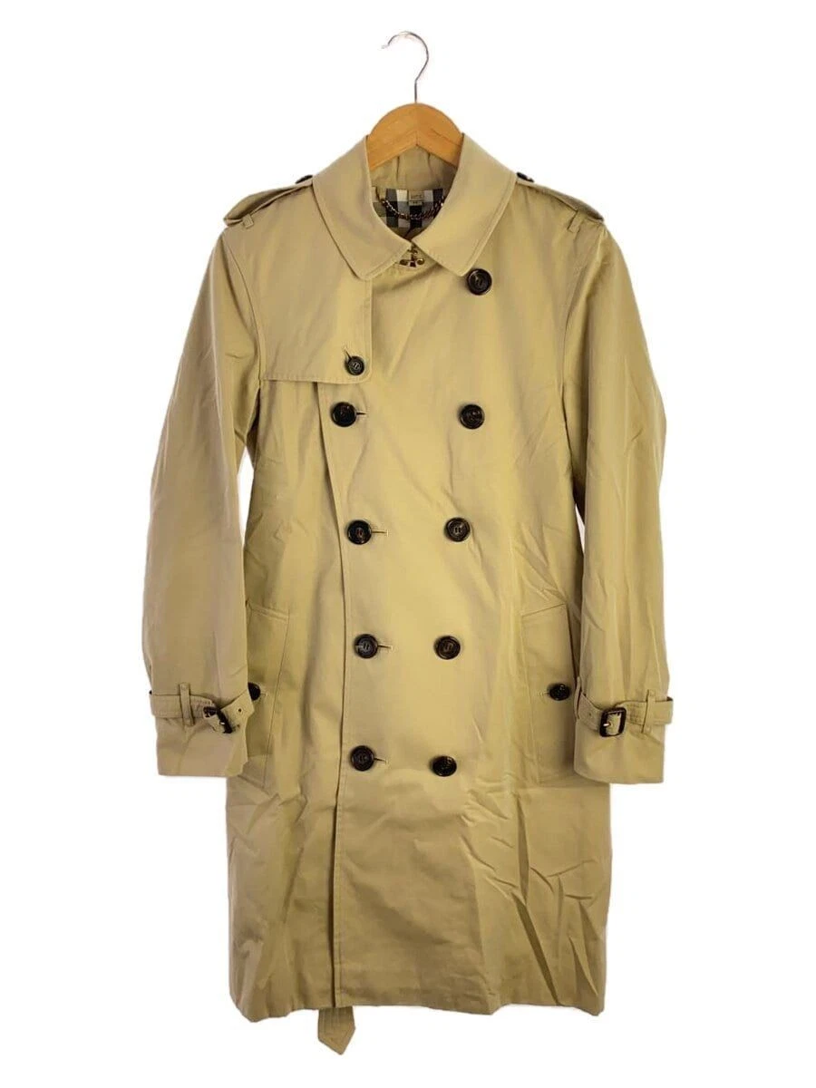 TRENCH COAT BURBERRY 44 COTONE BEIGE TINTA UNITA