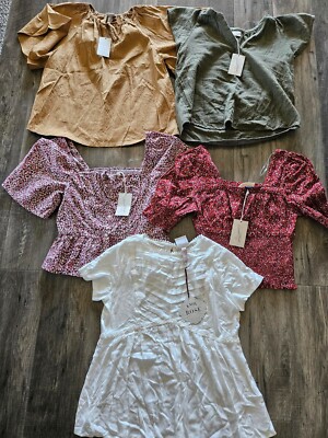 Lot of 5 Women's Size Small Tops BRAND NEW WITH TAGS Universal Thread
