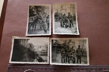 vier tolle alte Fotos - Soldaten Jäger-Einheit - Krimschild, Wolchow-Stock 