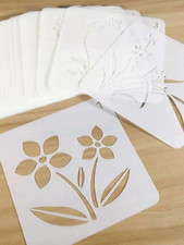20pc Stencil / Template Set - 5"x5" each S73.2 Flower Designs
