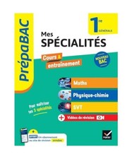 Prépabac Mes spécialités Maths, Physique-chimie, SVT 1re générale - 2024-20