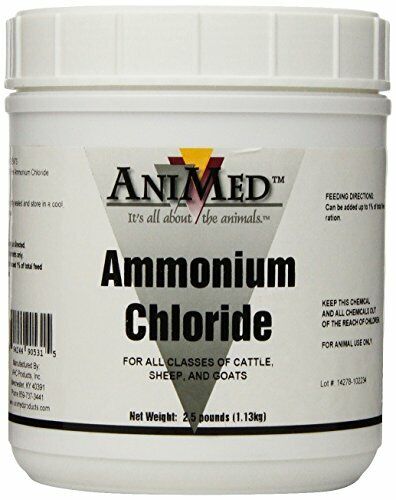 Ammonium Chloride for Cattles Sheep and Goats Prevents Urinary Calculi 2.5lbs - Picture 1 of 5