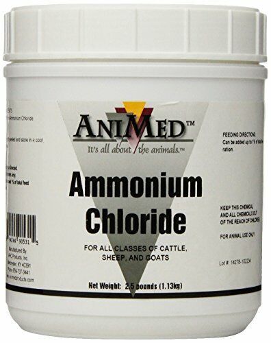 Ammonium Chloride for Cattles Sheep and Goats Prevents Urinary Calculi 2.5lbs - Afbeelding 1 van 5